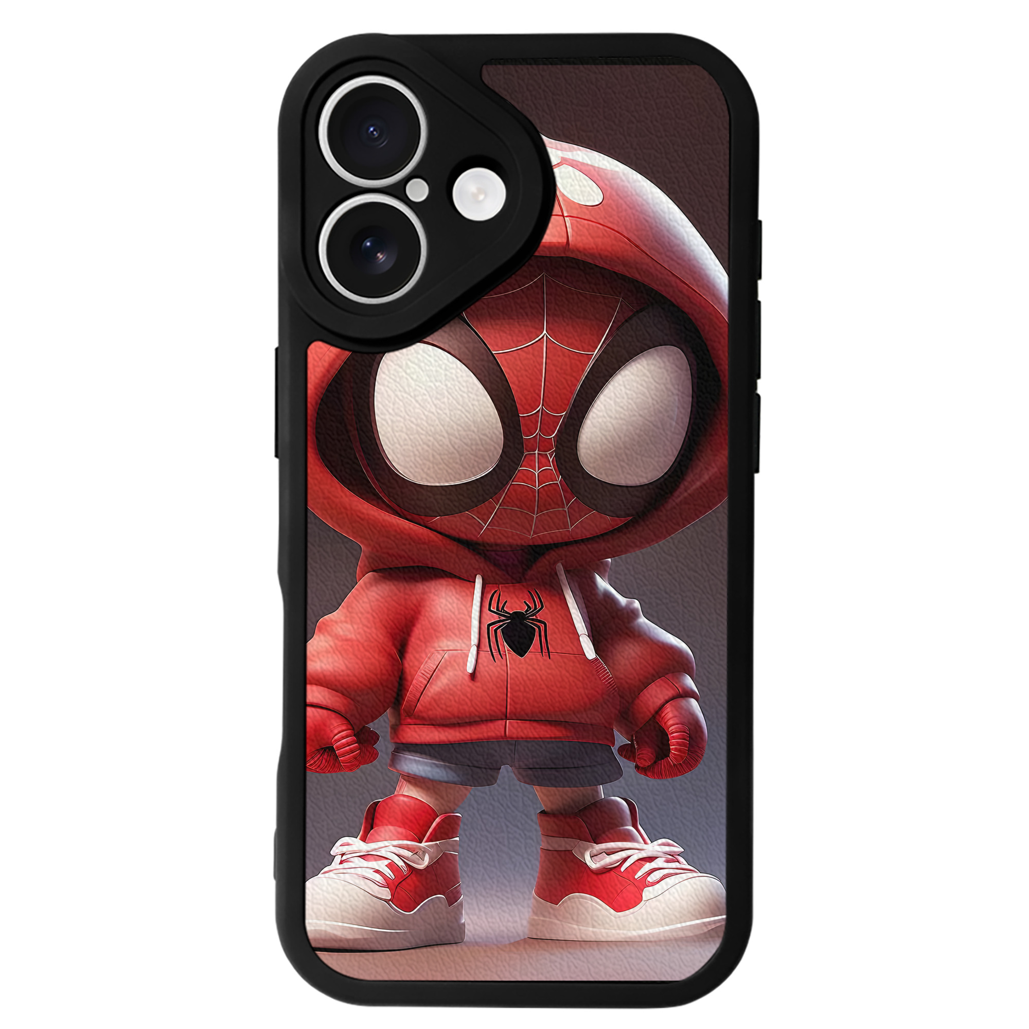 （画像用） Spider Man スパイダーマン 【iPhone 16シリーズ対応】シリコンスマホケース（レザー調） 材質：シリコン
